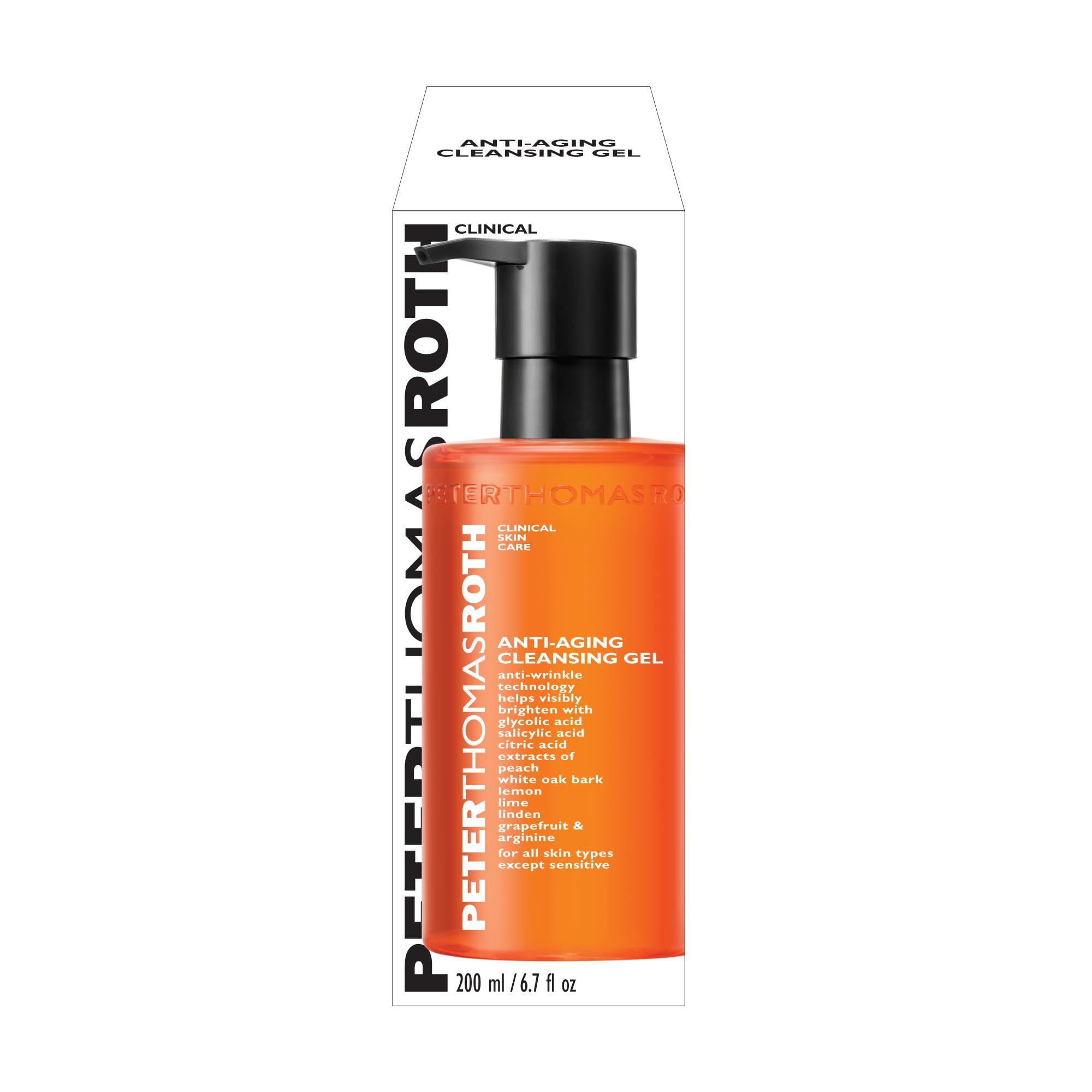 Peter Thomas Roth facial cleanser packaging details