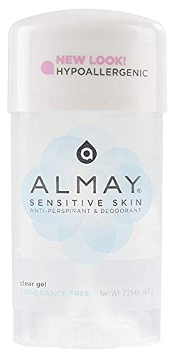 Almay Sensitive Skin anti-perspirant pack of 6 packaging