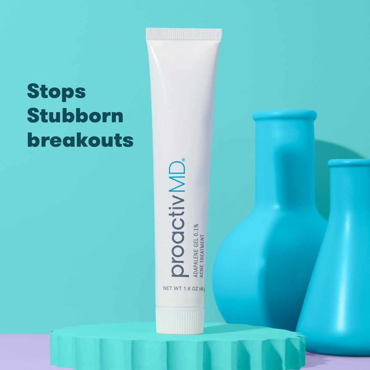 ProactivMD Adapalene Gel dispensed on clean fingertips