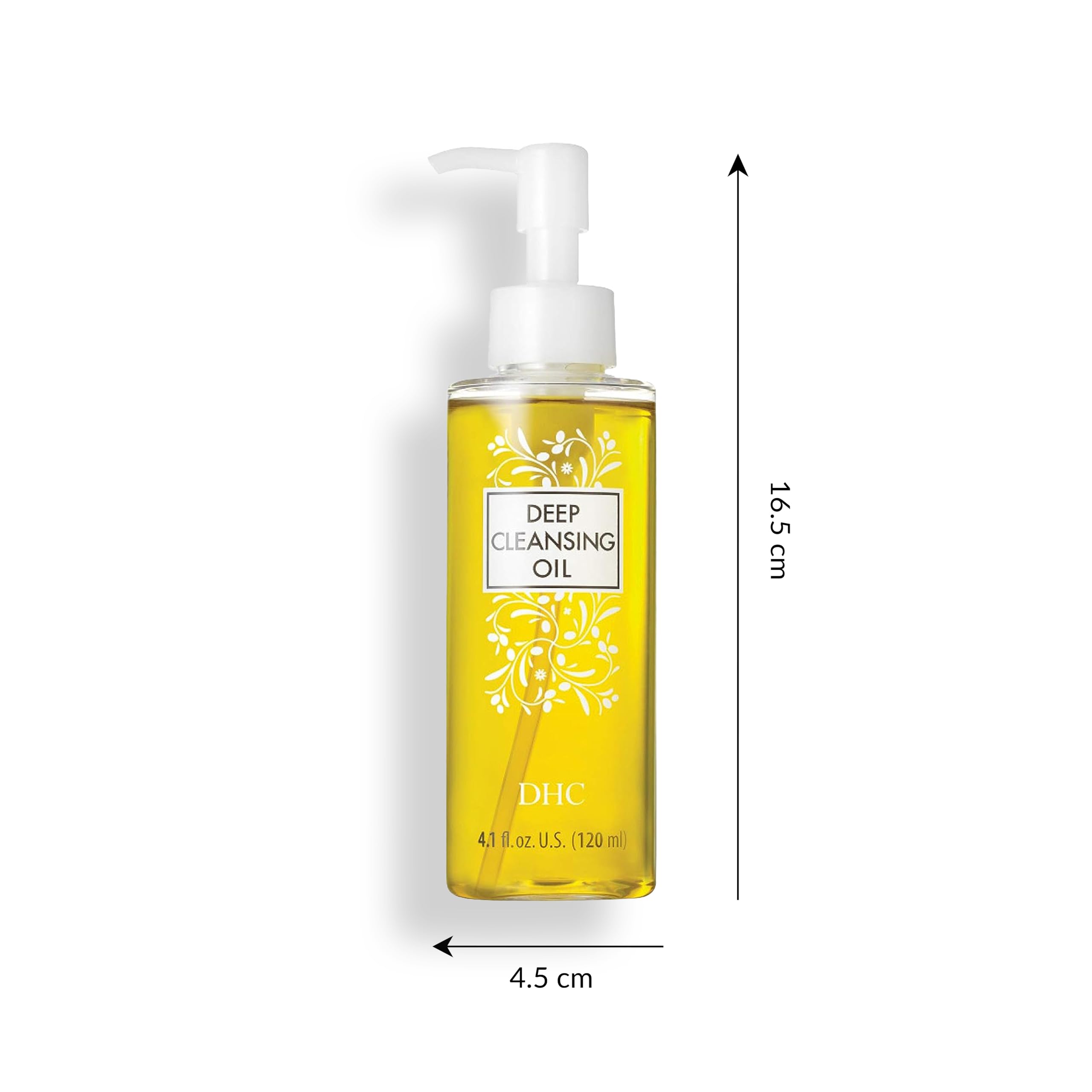 DHC makeup remover oil texture demonstration on hand