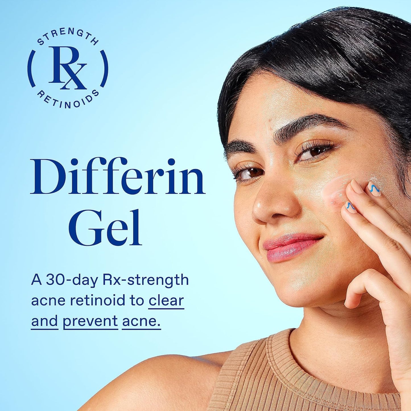 Front view of Differin Daily Deep Cleanser with 5 percent Benzoyl Peroxide