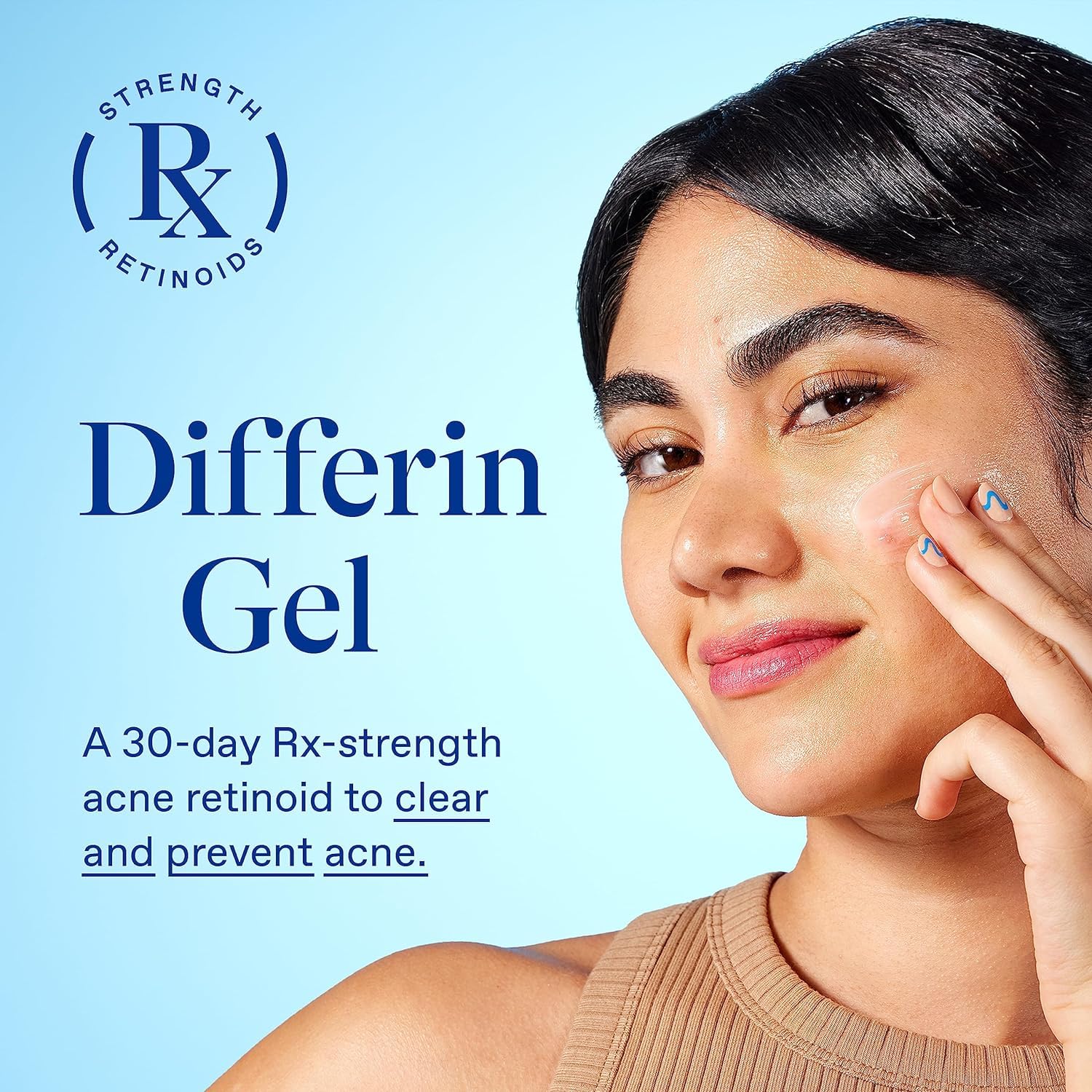 Front view of Differin Daily Deep Cleanser with 5 percent Benzoyl Peroxide
