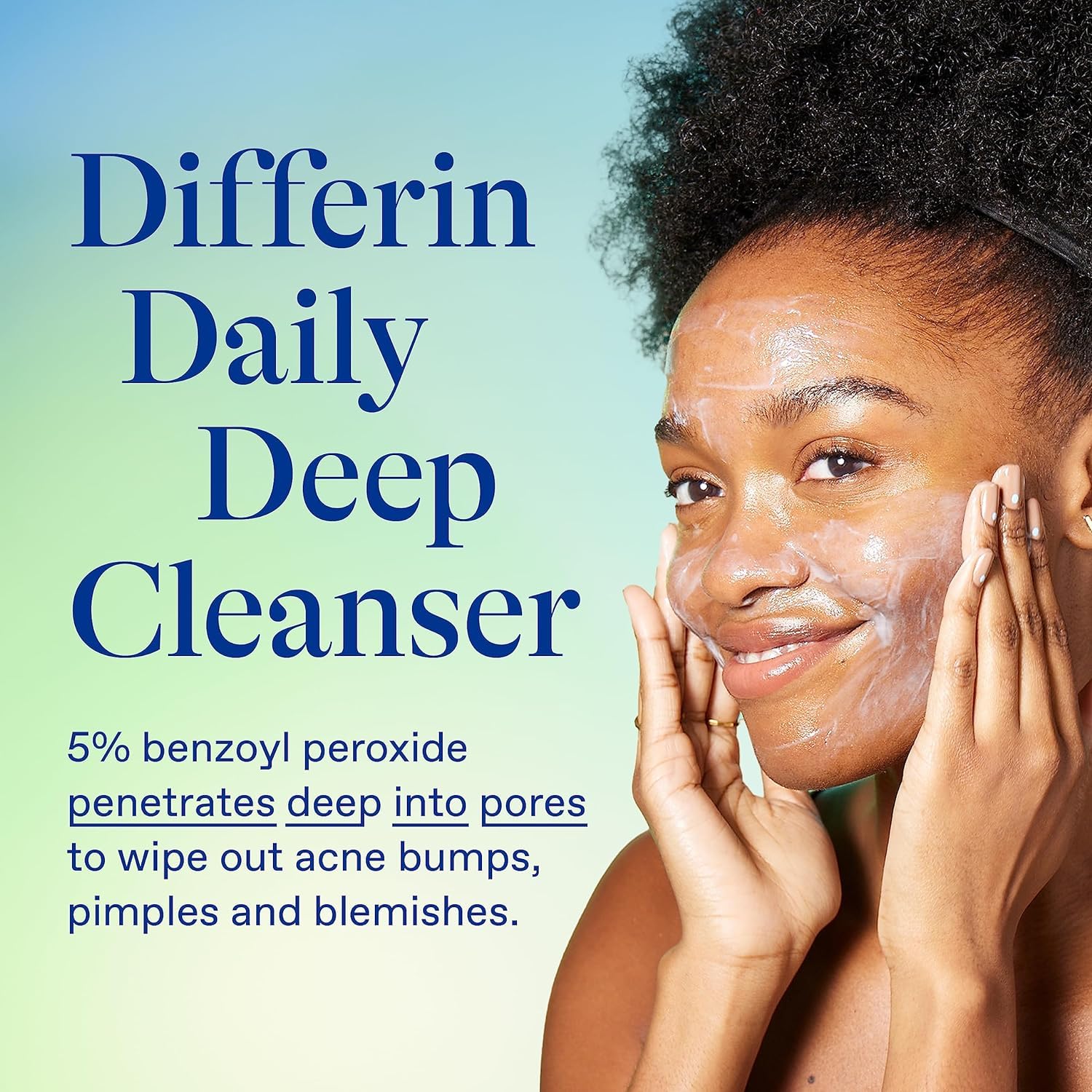 Differin skincare kit box packaging showing acne treatment contents