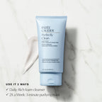 Estée Lauder daily cleanser and mask rear application instructions