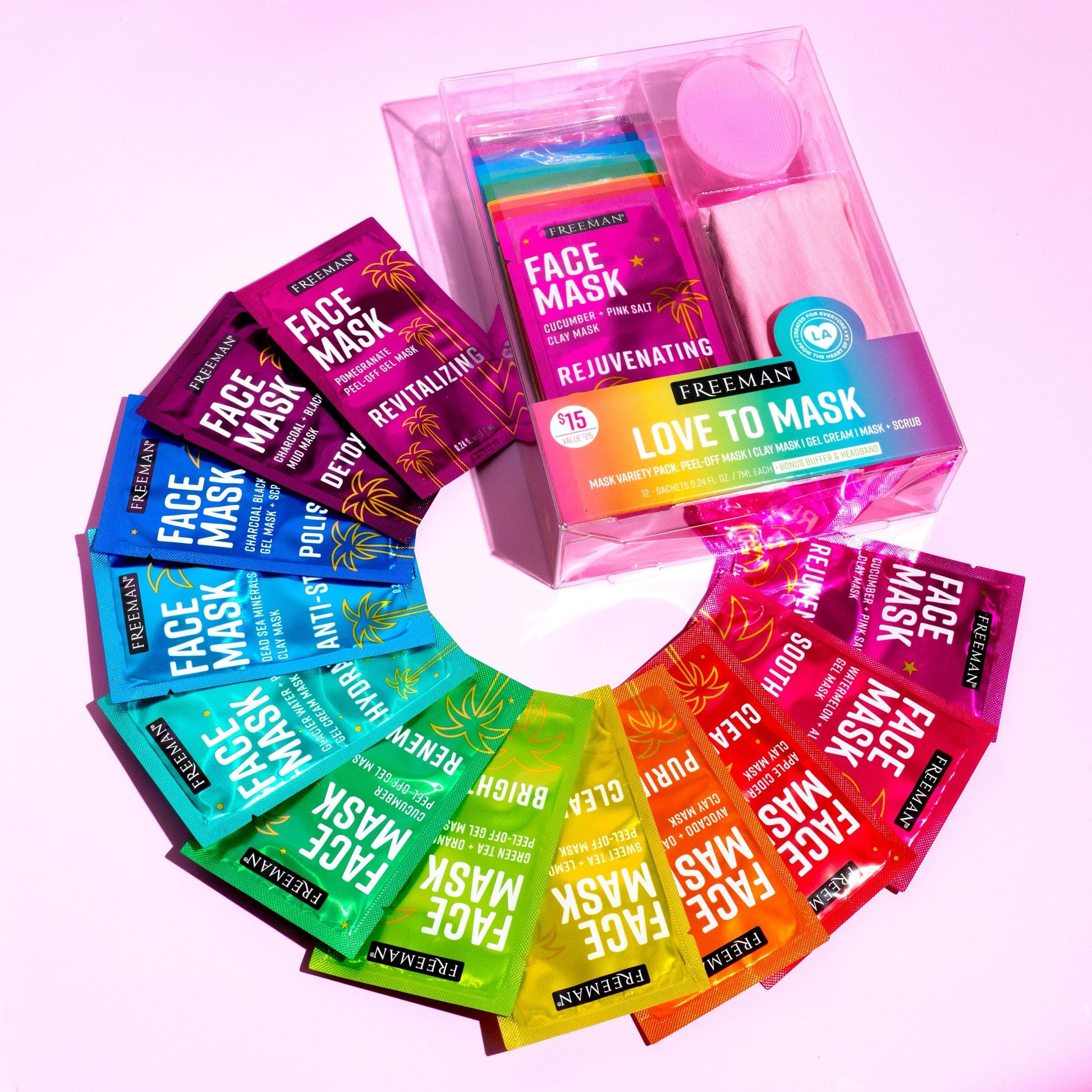 Freeman hydrating gel and exfoliating scrub variety pack