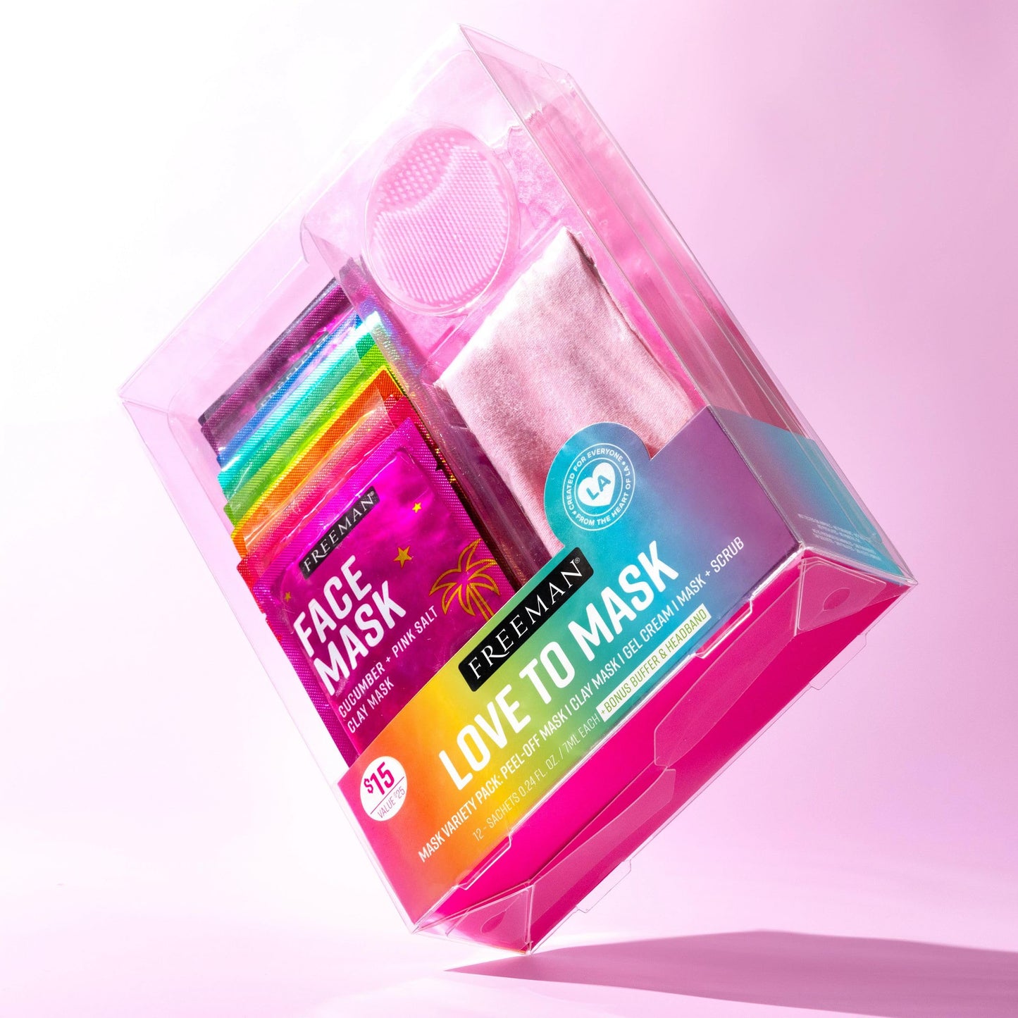 Packaging details of Freeman USA imported face mask set