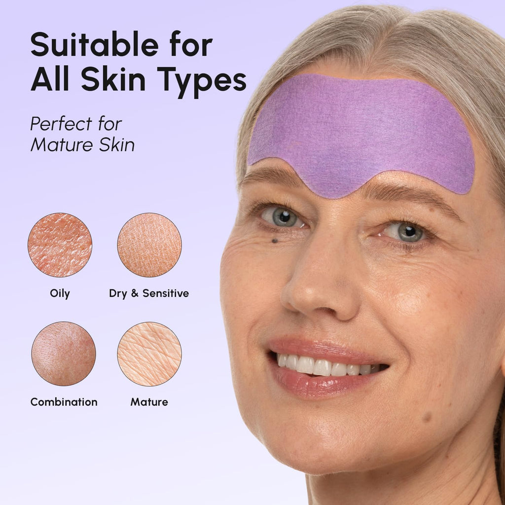 Single use individual Maree forehead patch packet layout and design.