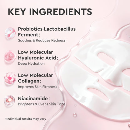 Back of Elvira Bio-Collagen mask pack showing ingredients