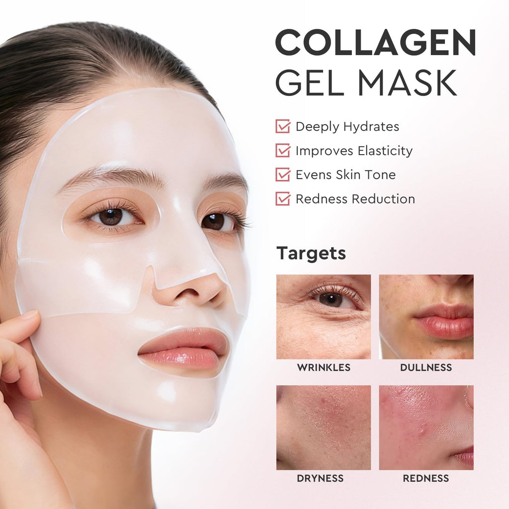 Side profile of Elvira 4 pack skincare box and individual pouches