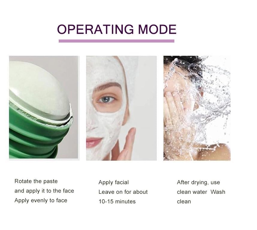 LEDeng Green Tea Mask Stick side angle view container
