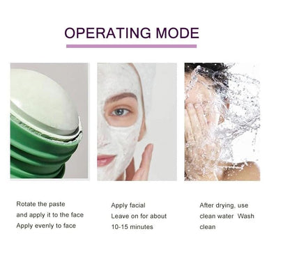 LEDeng green tea face shaping shining mask packaging detailing product net weight and instructions