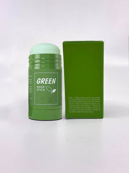 LEDeng green tea oil control anti acne clay stick standing upright on clean surface