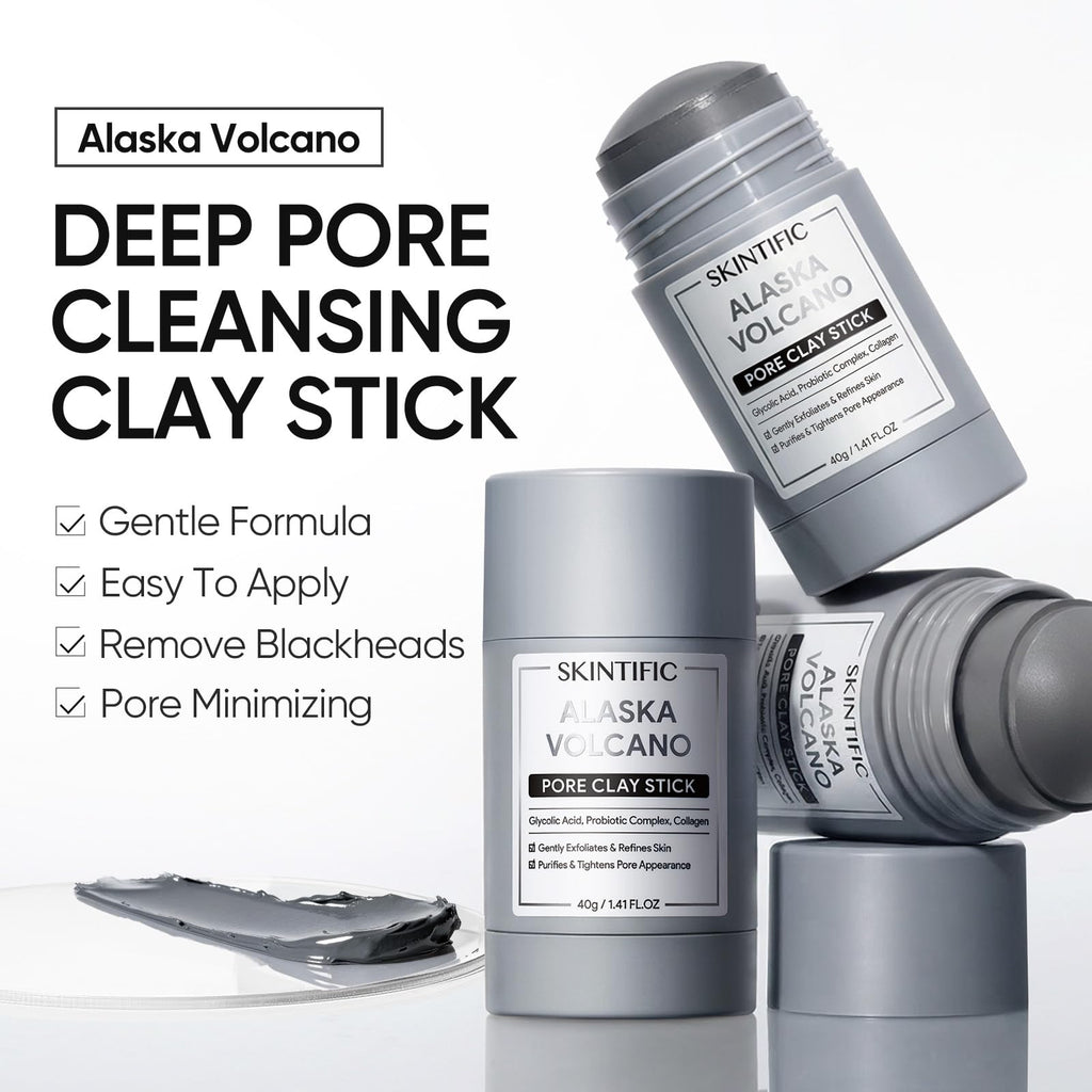 Skintific Alaska Volcano Pore Clay Stick twist up mechanism