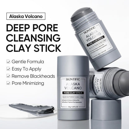 Skintific pore cleansing stick texture and application view