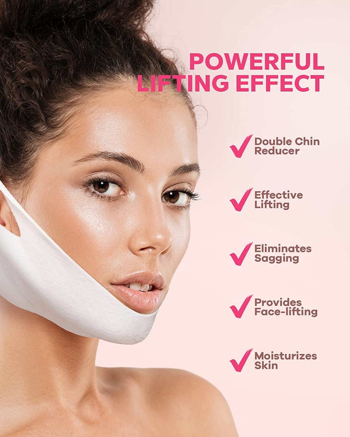 Close up of Mcomce Fairyface mask texture and hydrogel material