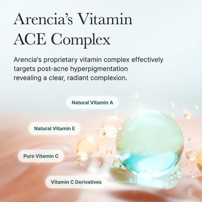 Application of Arencia overnight face mask serum