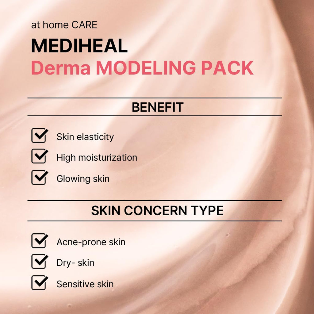 MEDIHEAL Derma Modeling Pack mixing bowl and spatula setup