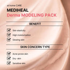 MEDIHEAL Derma Modeling Pack mixing bowl and spatula setup