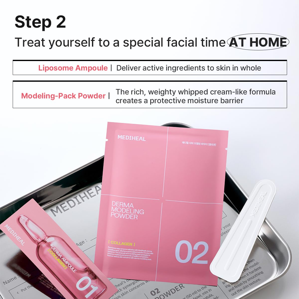 Step-by-step application of Mediheal modeling pack