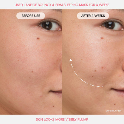 Sorbet gel texture of Laneige Bouncy and Firm sleeping mask with glow capsules