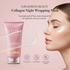 Yuri Beauty Collagen Night Wrapping Mask with silicone brush accessory