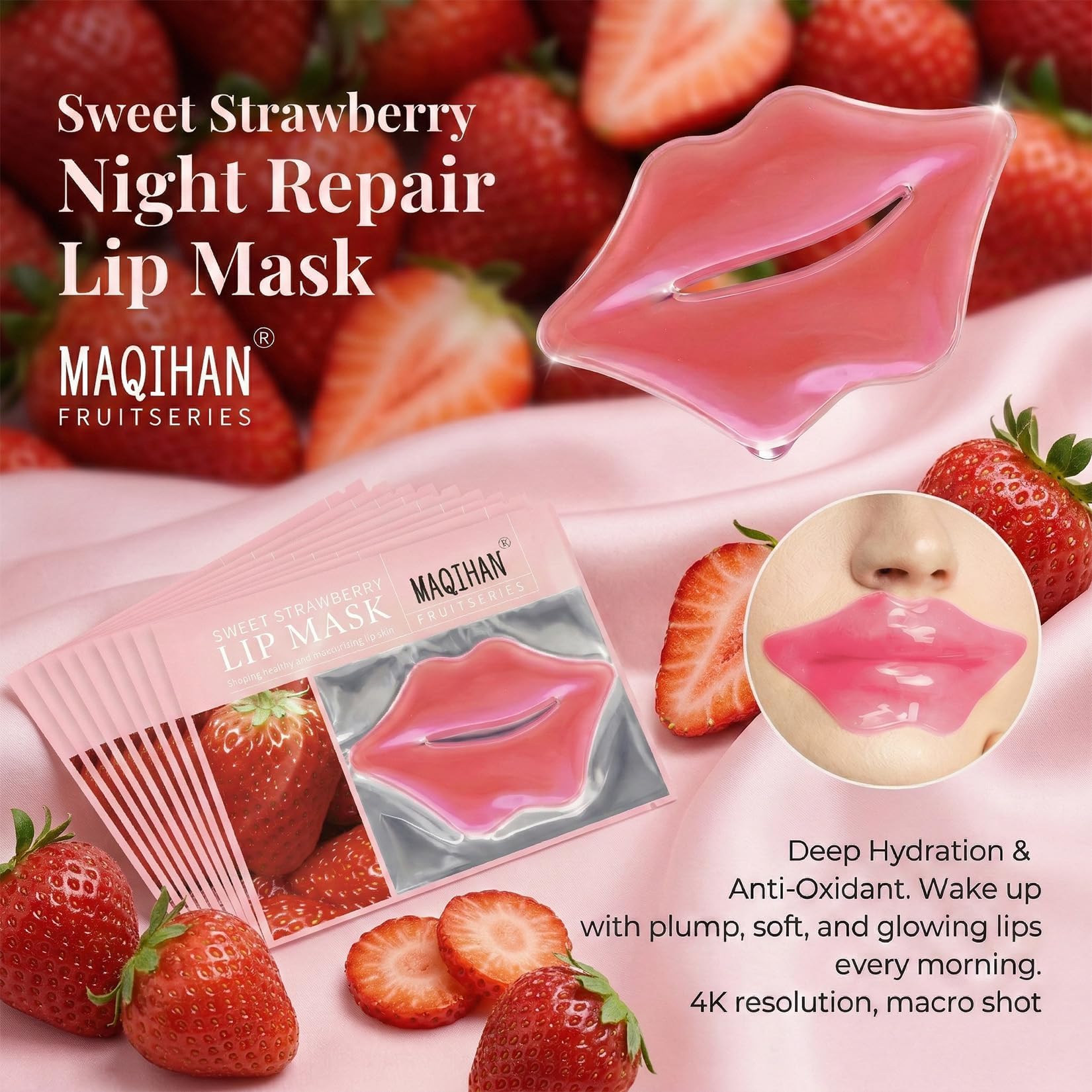 Maqihan lip mask patches in packaging