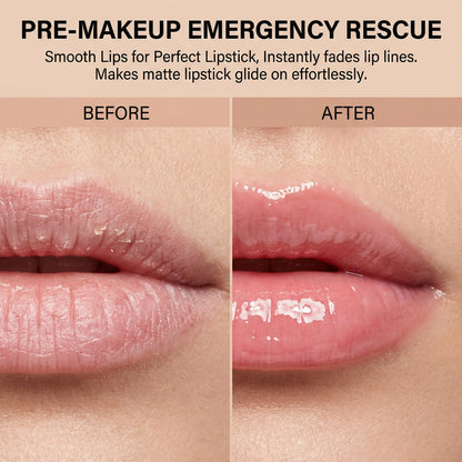 Close up of moisturizing lip mask texture