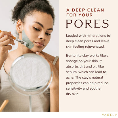 Instructions for mixing Yareli bentonite clay with water or vinegar