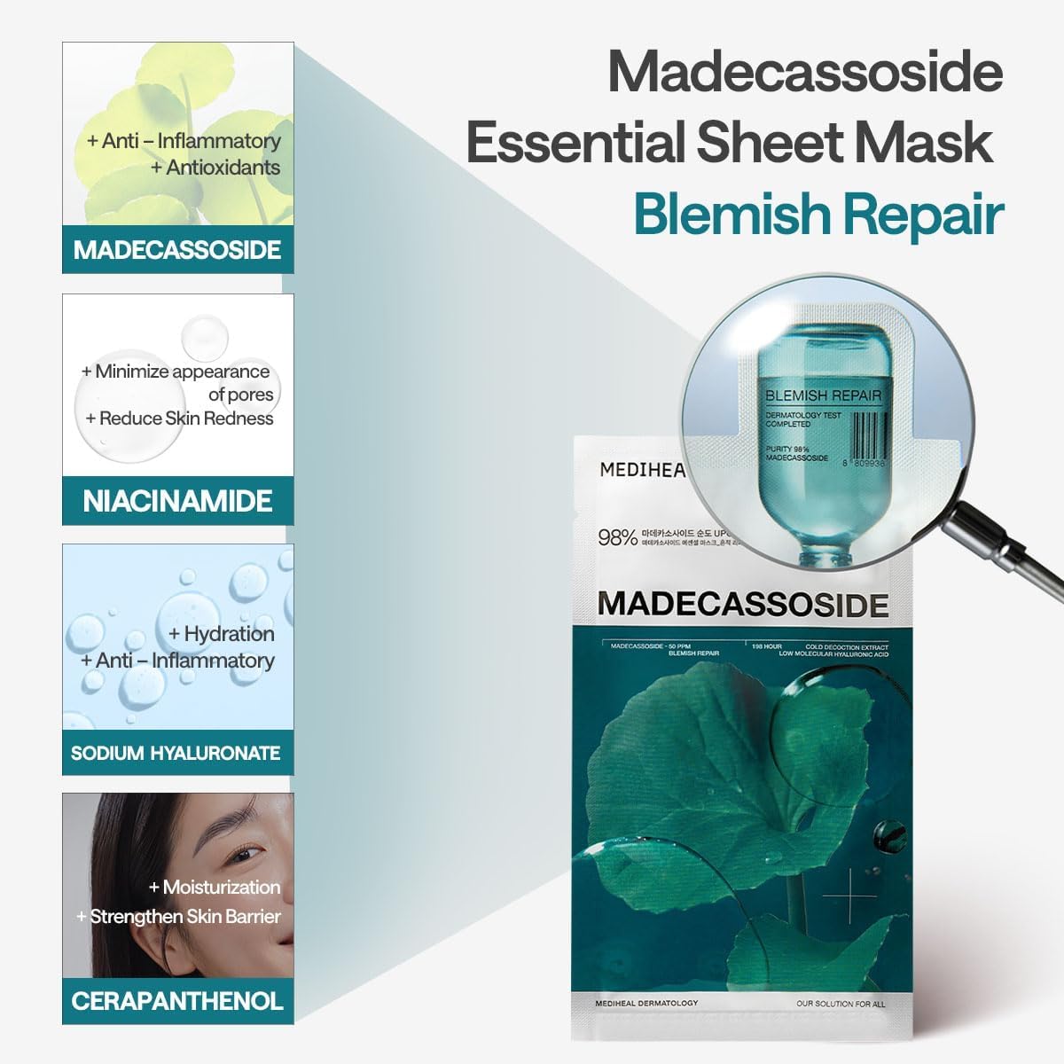 Mediheal 10 piece mask set for skin barrier repair