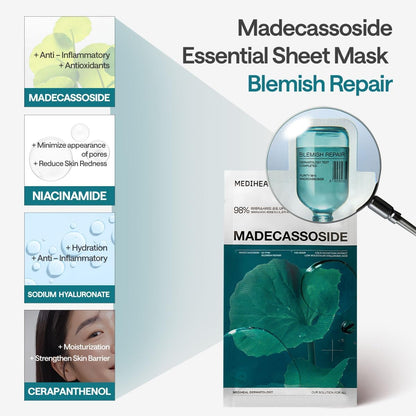 Mediheal 10 piece mask set for skin barrier repair