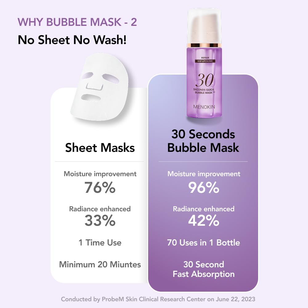 MENOKIN barrier strengthening leave on mask bottle showing product labels