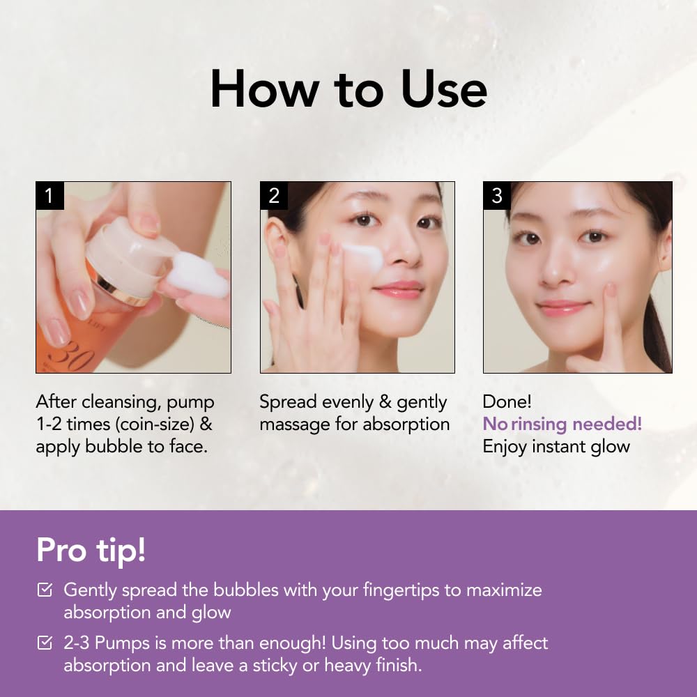 MENOKIN Korean skincare quick bubble mask 70ml bottle cap detail