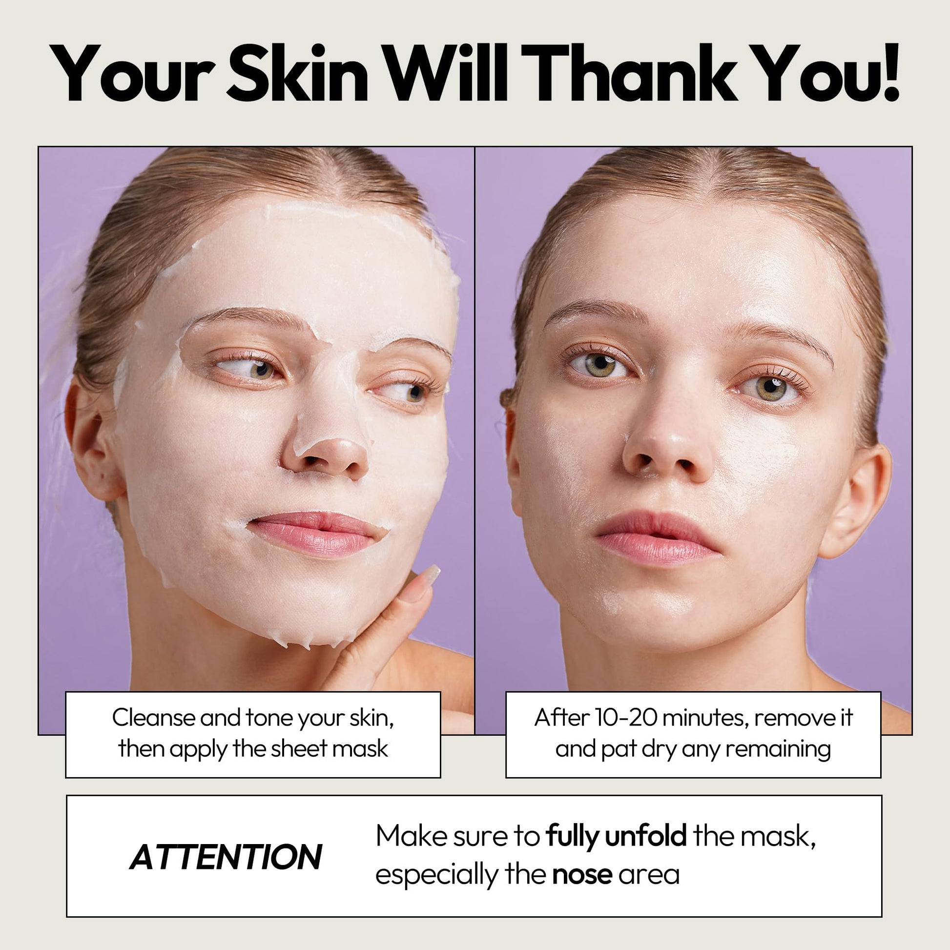 Five pack daily facial mask set