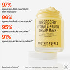 Youth To The People Superberry Hydrate And Glow Dream Mask side profile