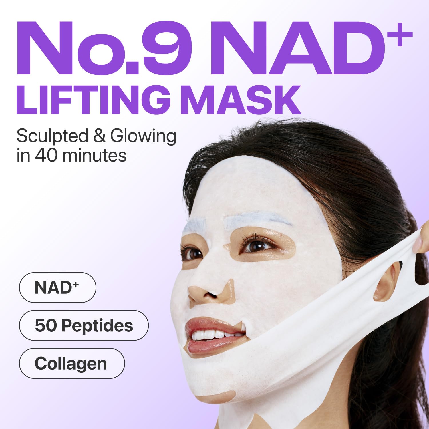 Numbuzin Number 9 mask set showing two-piece design