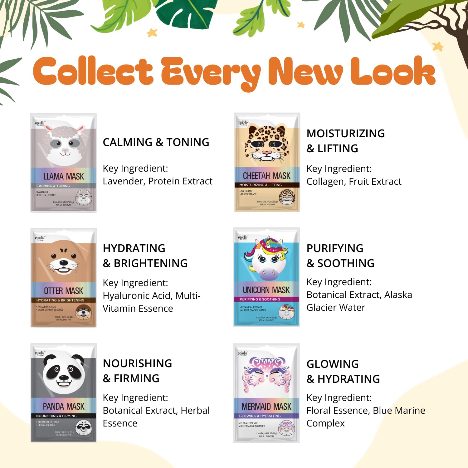 Epielle otter character mask showing hydrating skincare application