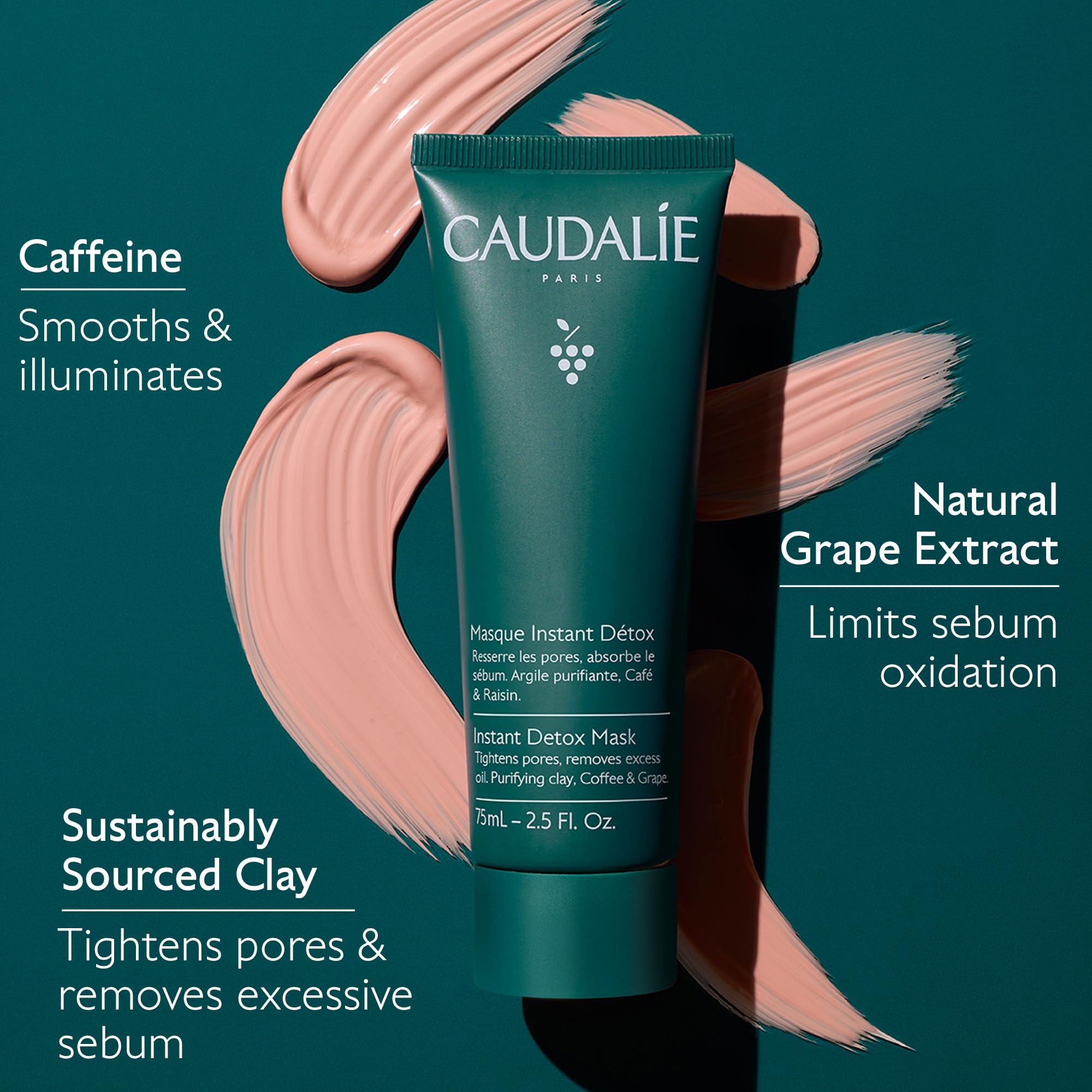 Close up of Caudalie Vinergetic C+ packaging