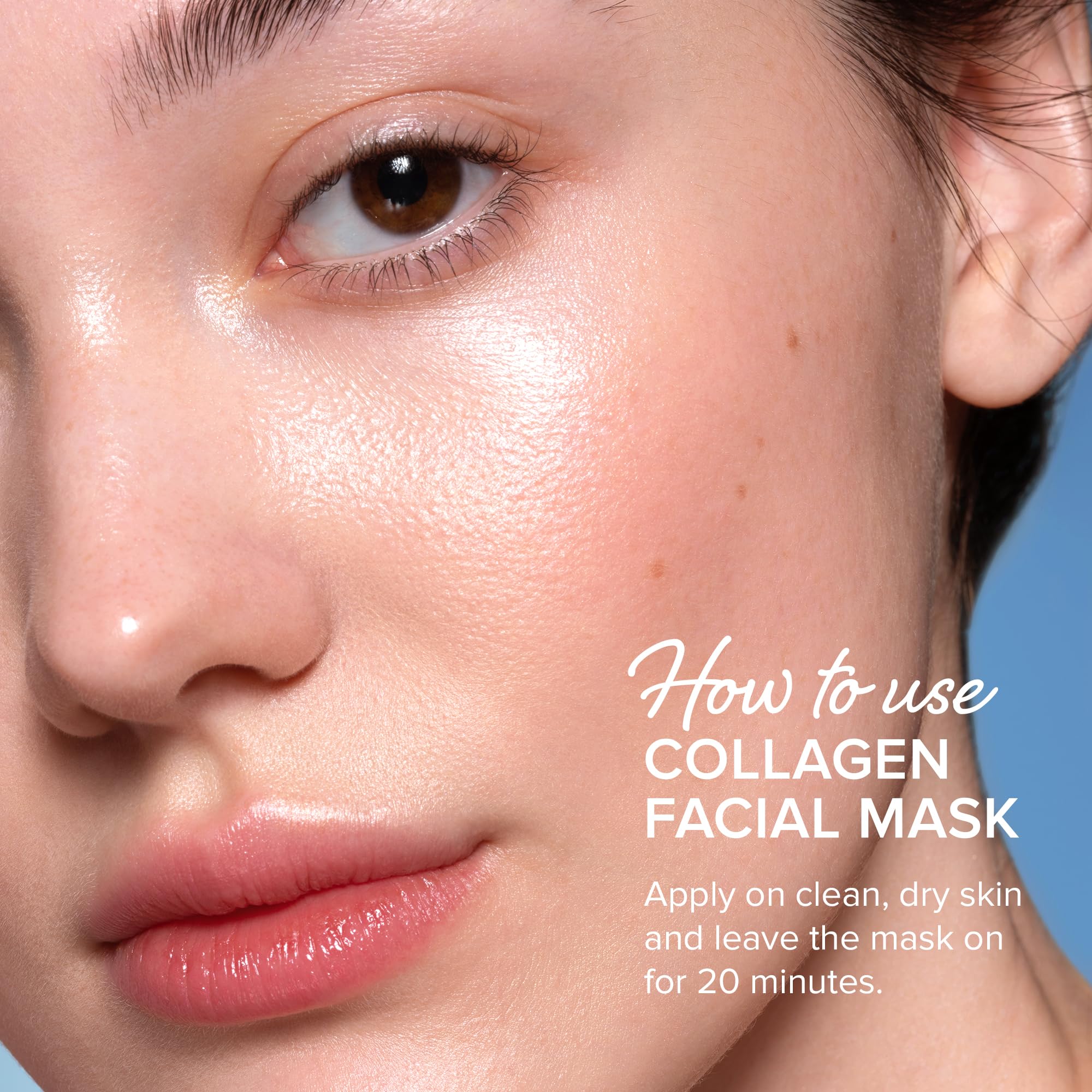 Maree collagen sheet mask showing bamboo fiber texture