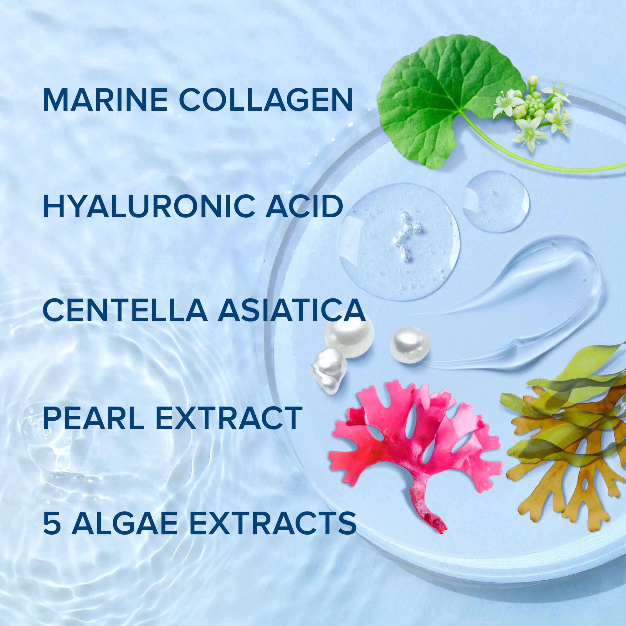 Woman applying Maree marine collagen hydrating face mask