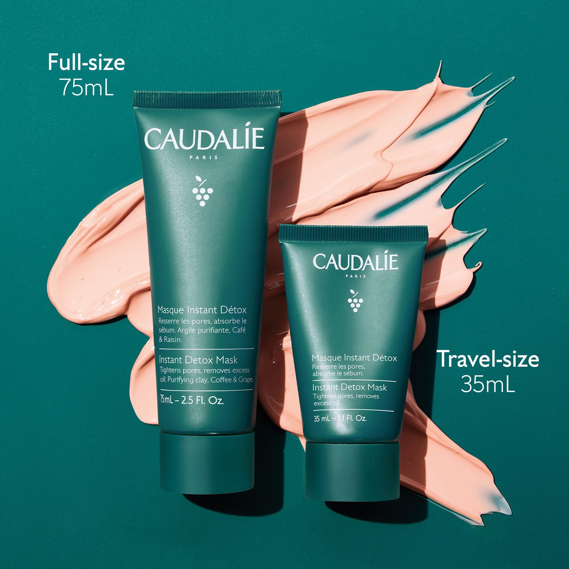 Application of Caudalie pore minimizing mask on T-zone