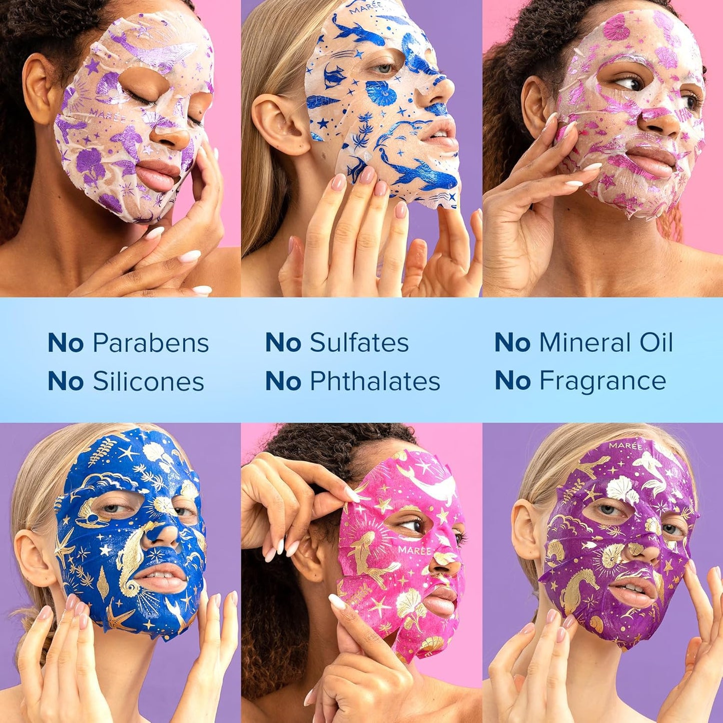 Instructions for using Maree collagen sheet mask at home