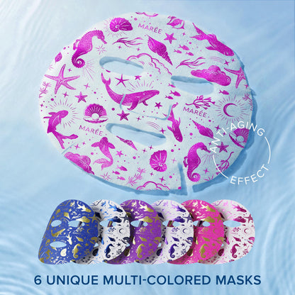 Maree collagen facial mask essence texture on skin