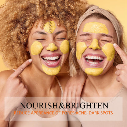 Applying SHVYOG clay mask for blemish-prone skin