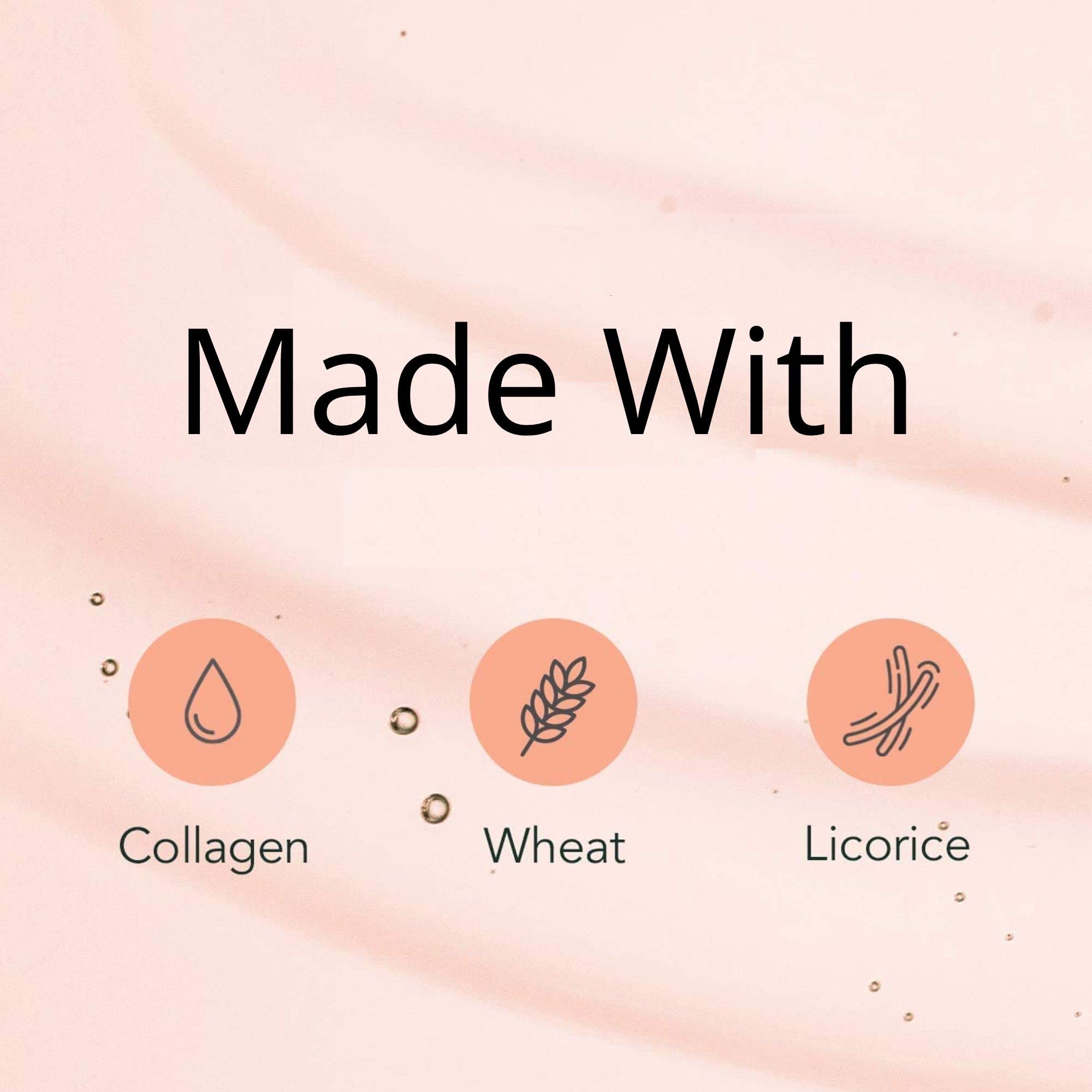 Close up of Rael collagen sheet mask essence texture