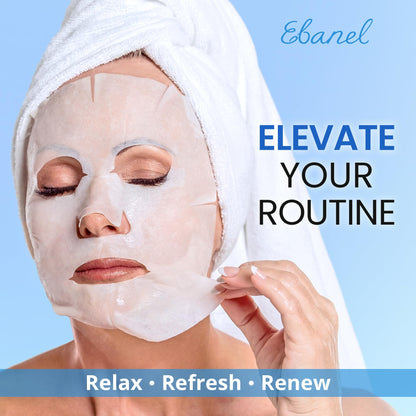 Back of Ebanel face mask box showing usage instructions