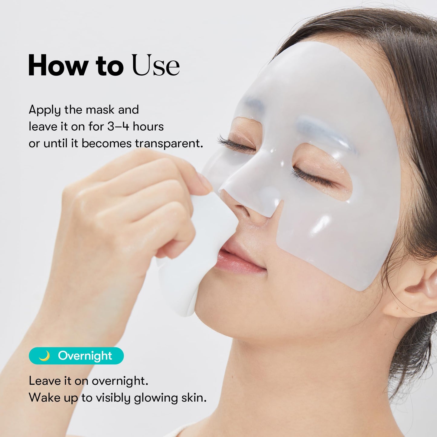 Korean skincare PDRN hydrogel mask for elasticity