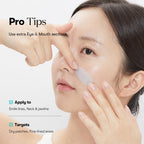Vt Cosmetics Pdrn Hydrogel Mask application on facial contour