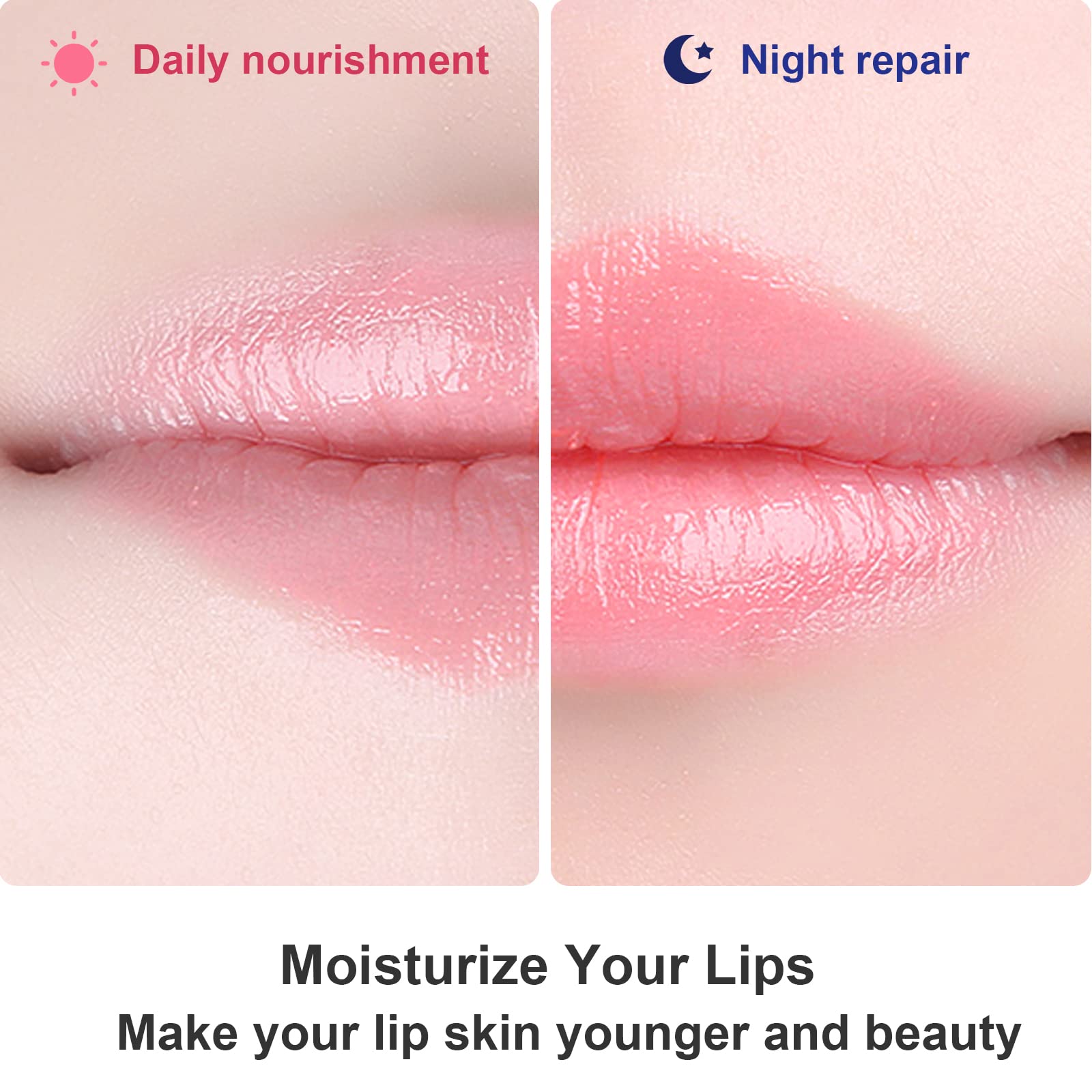 Collagen lip mask gel texture detail