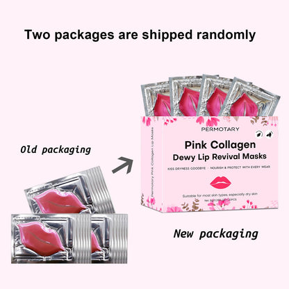 Permotary lip mask packaging label and ingredients