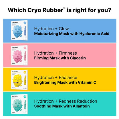 Authentic USA imported Dr.Jart+ Cryo Rubber mask kit packaging.